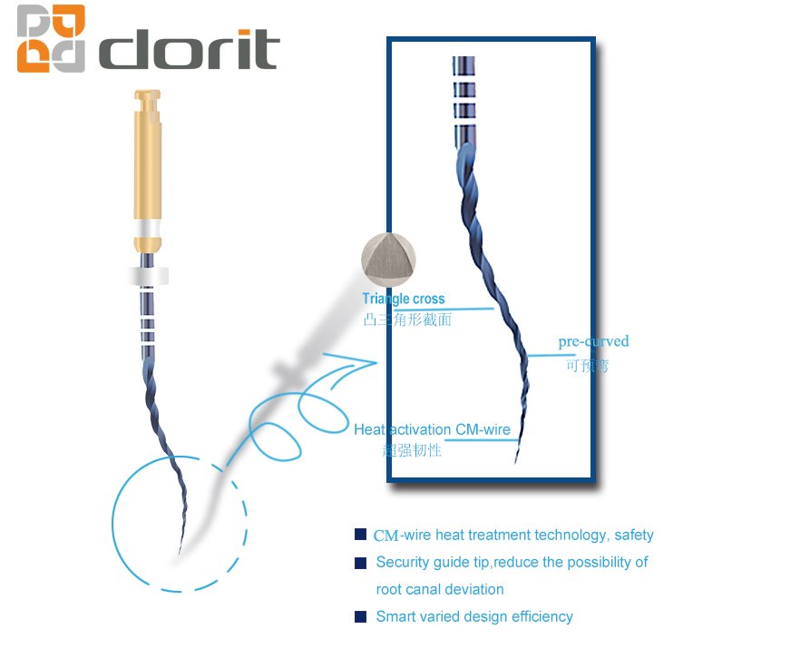 Dorit Dental Endodontic NITI Files with Heat Activation for Engine Use Buy endo files, NITI